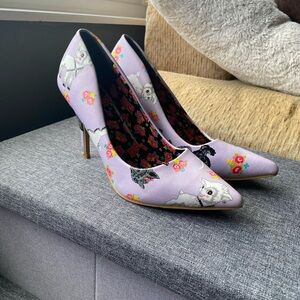 Iron Fist Lamb Purple and Black Heels